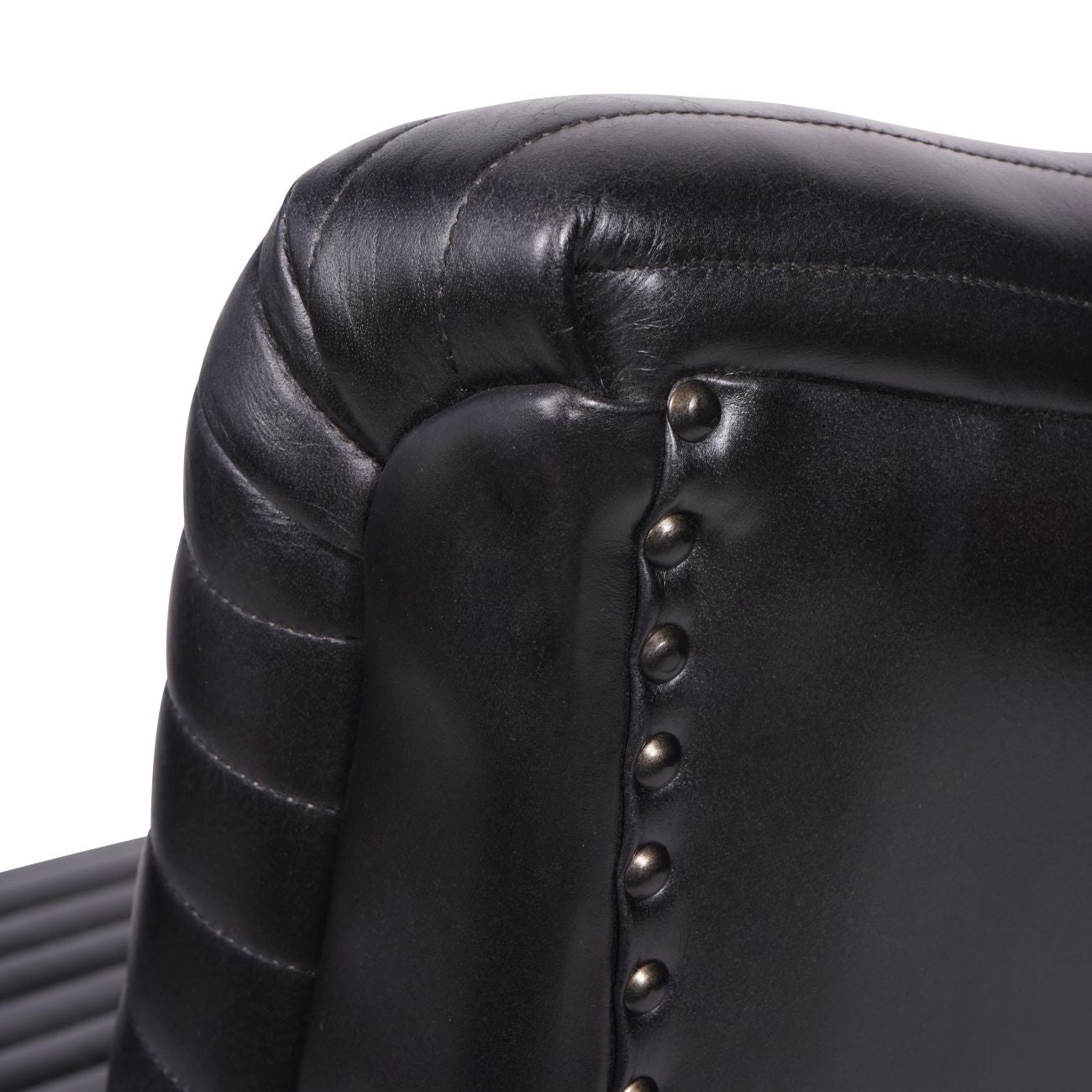 Trinity Charcoal Leather Armchair